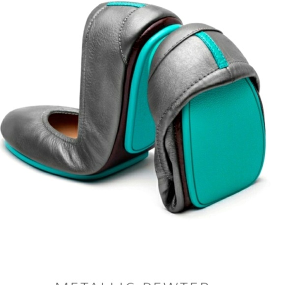 Tieks Shoes - TIEKS Metallic Size 9 includes box and flower